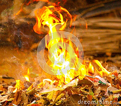 Fire Play Stock Photo