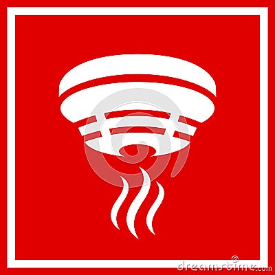 Fire prevention safety vector sign Vector Illustration