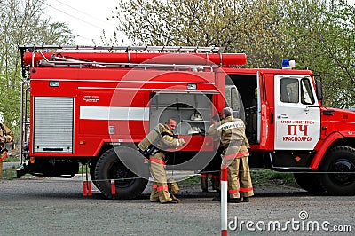 Fire rescue team Editorial Stock Photo