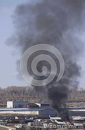 The fire resulting from the burning Stock Photo