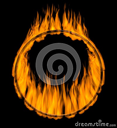 Fire ring Stock Photo