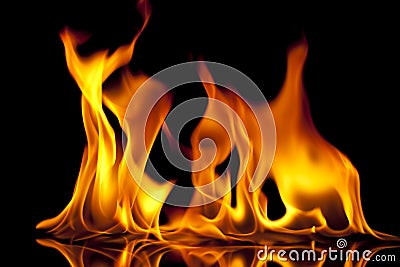 Fire Shapes Stock Photo