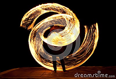 Fire Show Stock Photo