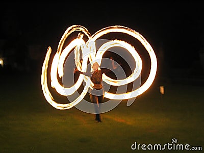 Fire-show Stock Photo