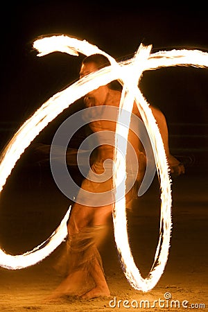 Fire show Stock Photo