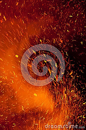 Fire Sparks Stock Photo