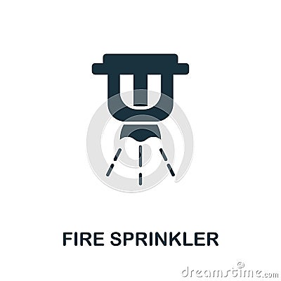 Fire Sprinkler icon. Creative element design from fire safety icons collection. Pixel perfect Fire Sprinkler icon for Vector Illustration