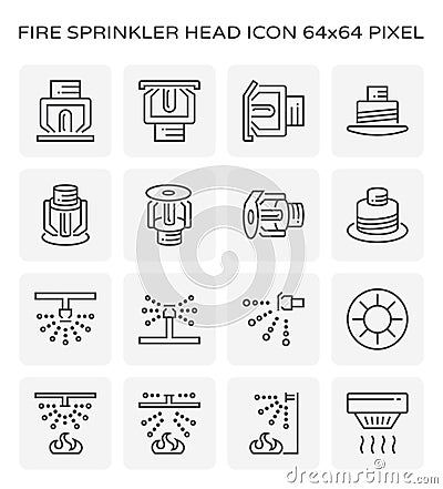 Fire sprinkler icon Vector Illustration