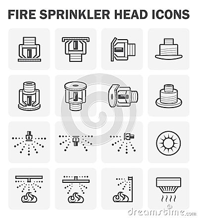 Fire sprinkler icon Vector Illustration