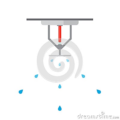 Fire sprinkler icon Vector Illustration