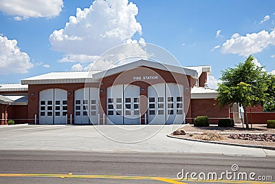 Fire Station Stock Photo