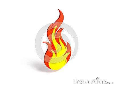 Fire symbol Stock Photo