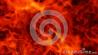 Fire texture background, abstract orange flames pattern Cartoon Illustration