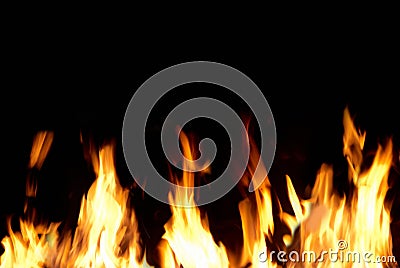 Fire tongues Stock Photo