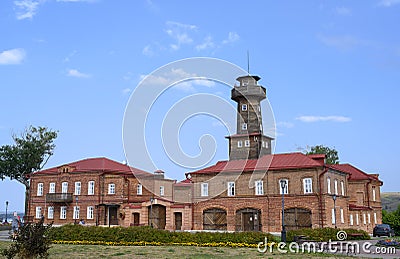 A fire tower built in 1877 in Sviyazhsk, Russia Stock Photo