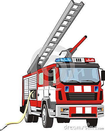 Fire truck Vector Illustration