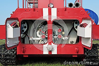 All-terrain fire machine Stock Photo