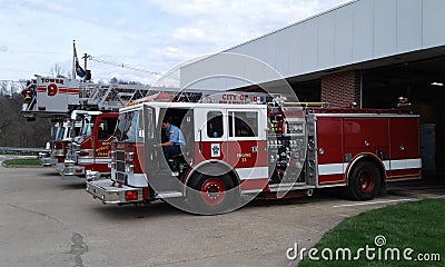 Fire Trucks Editorial Stock Photo