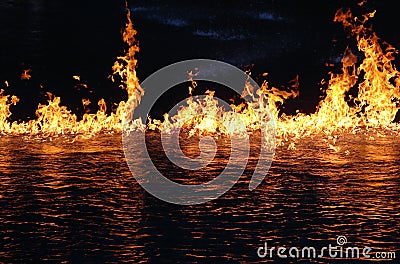 Fire and water Stock Photo