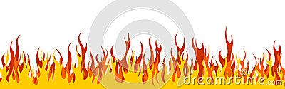 Fire web header / banner Vector Illustration