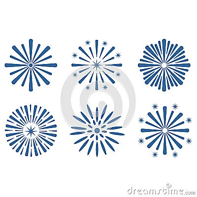 Firework icon vector design symbol Vector Illustration