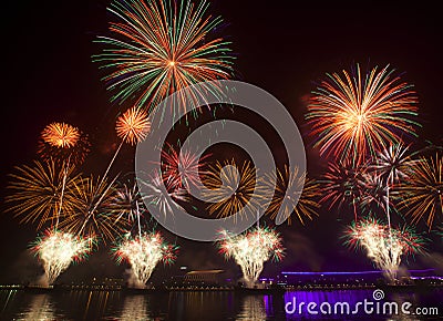 Fire works Stock Photo