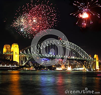 Fire works Editorial Stock Photo
