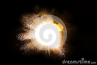 Fireball: explosion, detonation Stock Photo