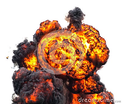 Fireball mushroom cloud inferno Stock Photo