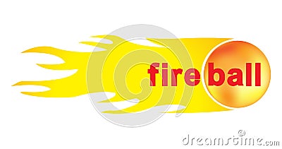 Fireball for your design Vector Illustration