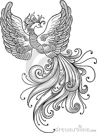 Firebird clipart Stock Photo