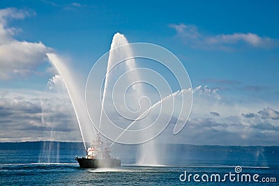 Fireboat Stock Photo