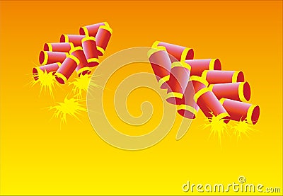 Firecrackers Vector Illustration