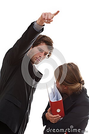 Fired employee Stock Photo