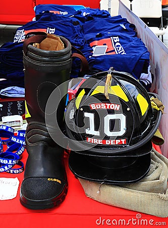 Firefight Worker Gears Editorial Stock Photo
