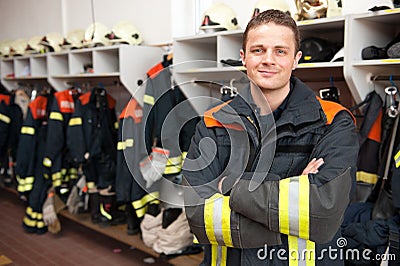 Firefighter Stock Photo