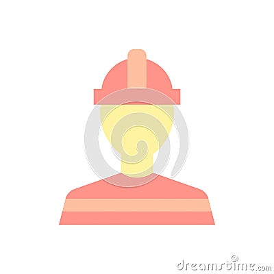 Firefighter, avatar icon. Simple color vector elements of firefighters icons for ui and ux, website or mobile application Stock Photo