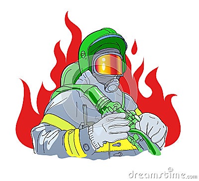 Firefighter Stock Photo