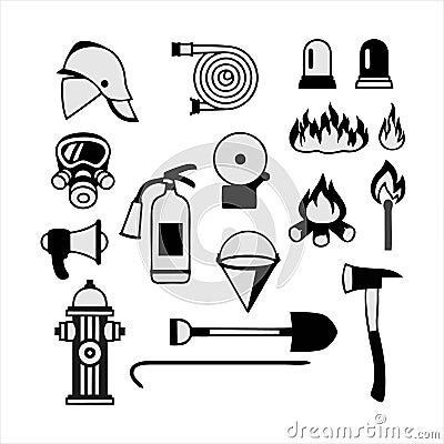 Firefighter icon isolated on white background. firefighter icon thin line outline linear firefighter symbol for logo, web, app, UI Vector Illustration