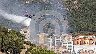 Firefighter Plane Editorial Stock Photo