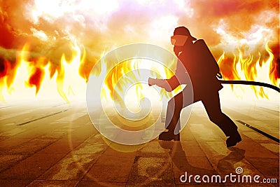 Firefighter Stock Photo