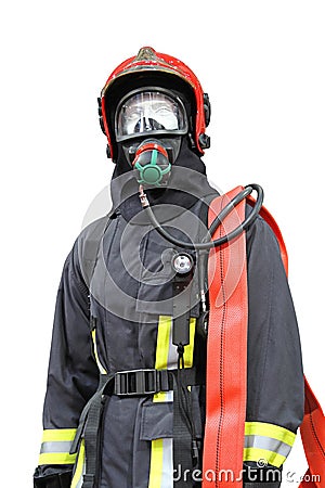 Firefighter Suit Stock Photo