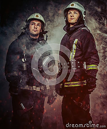 Firefighters Stock Photo