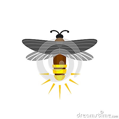 Firefly isolated cartoon vector logo Vector Illustration