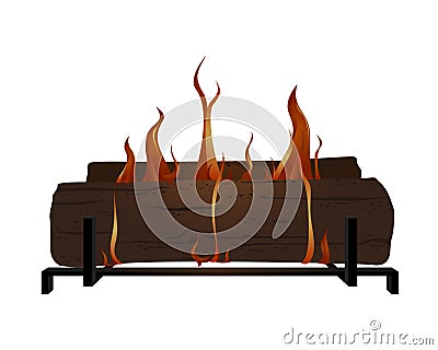 Firelogs Vector Illustration