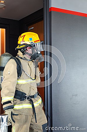 Fireman - Auckland, New Zealand Editorial Stock Photo