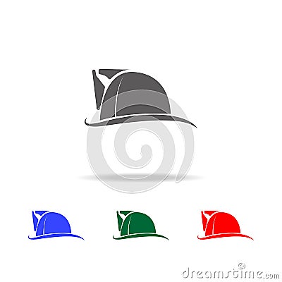 Fireman hat icon. Elements of firefighter multi colored icons. Premium quality graphic design icon. Simple icon for websites, web Stock Photo