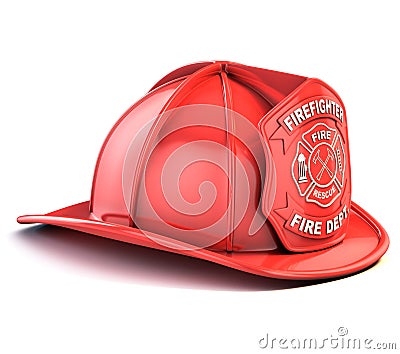 Fireman helmet Stock Photo