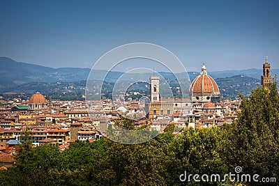 Firenze panoramic cityscape Stock Photo