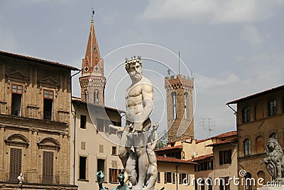 Firenze, Poseidon Stock Photo